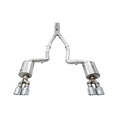 AWE Tuning 2015+ Dodge Challenger 6.4L/6.2L Non-Resonated Touring Edition Exhaust - Quad Silver Tips - Get it from Bo