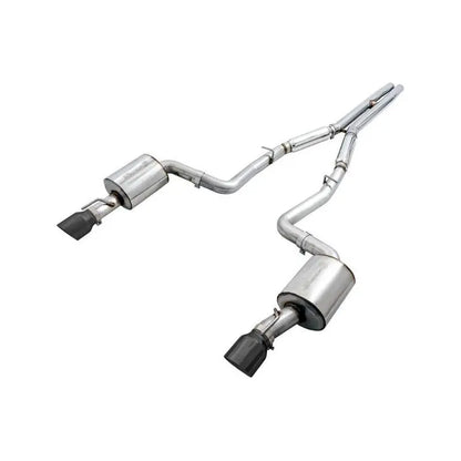 AWE Tuning 2015+ Dodge Charger 6.4L/6.2L Non-Resonated Touring Edition Exhaust - Diamond Blk Tips NP Motorsports