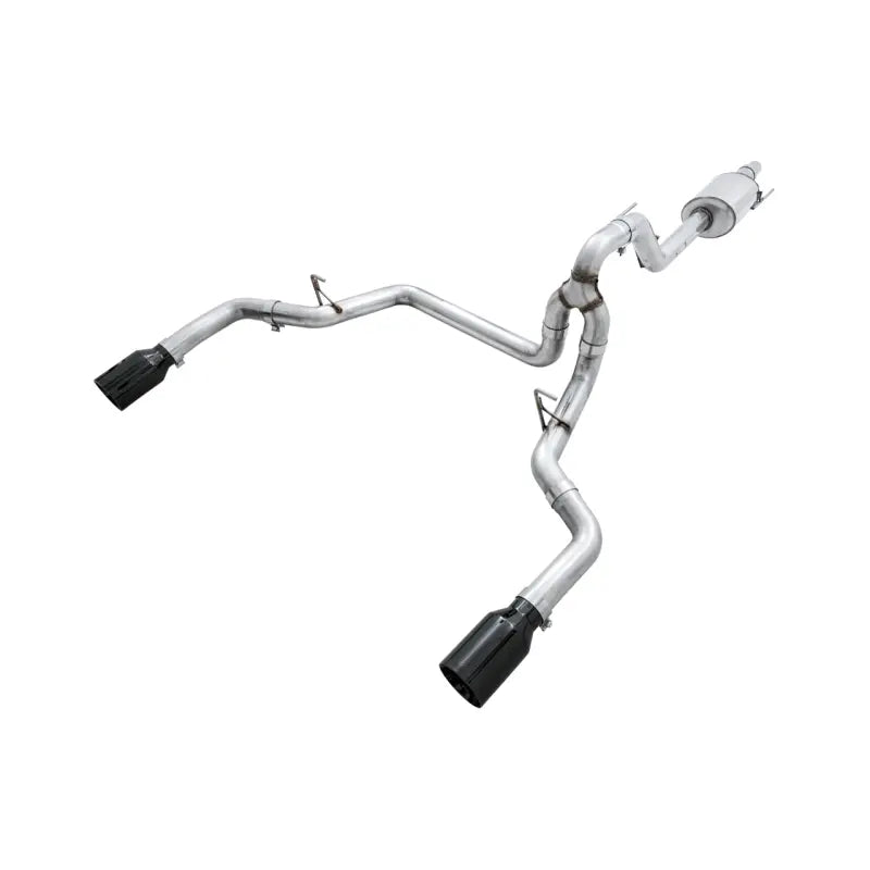 AWE Tuning 2015+ Ford F-150 0FG Dual Exit Performance Exhaust System w/5in Diamond Black Tips - Get it from Bo