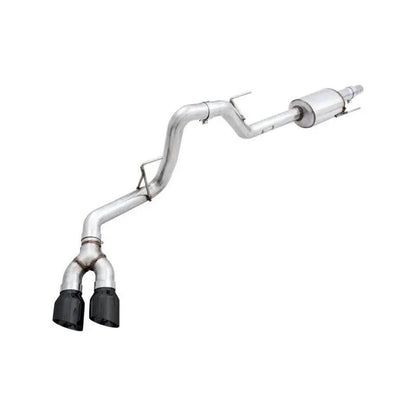 AWE Tuning 2015+ Ford F-150 0FG Single Exit Performance Exhaust System w/4.5in Diamond Black Tips NP Motorsports