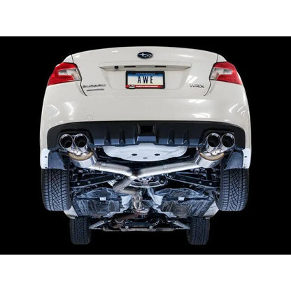 AWE Tuning 2015+ Subaru WRX VA Sedan Touring Edition Exhaust - Chrome Silver Tips (102mm) - Get it from Bo