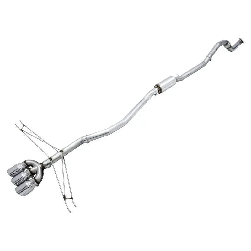AWE Tuning 2016+ Honda Civic Si Track Edition Exhaust w/Front Pipe & Triple Chrome Silver Tips - Get it from Bo