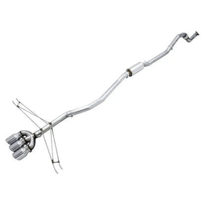 AWE Tuning 2016+ Honda Civic Si Track Edition Exhaust w/Front Pipe & Triple Chrome Silver Tips - Get it from Bo