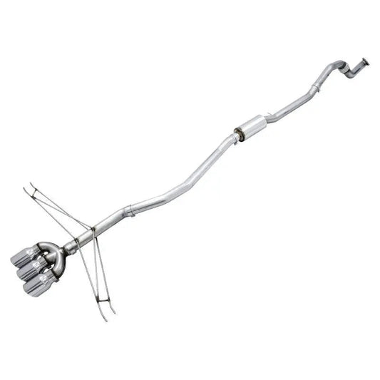 AWE Tuning 2016+ Honda Civic Si Track Edition Exhaust w/Front Pipe & Triple Chrome Silver Tips - Get it from Bo