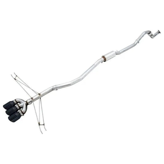AWE Tuning 2016+ Honda Civic Si Track Edition Exhaust w/Front Pipe & Triple Diamond Black Tips - Get it from Bo