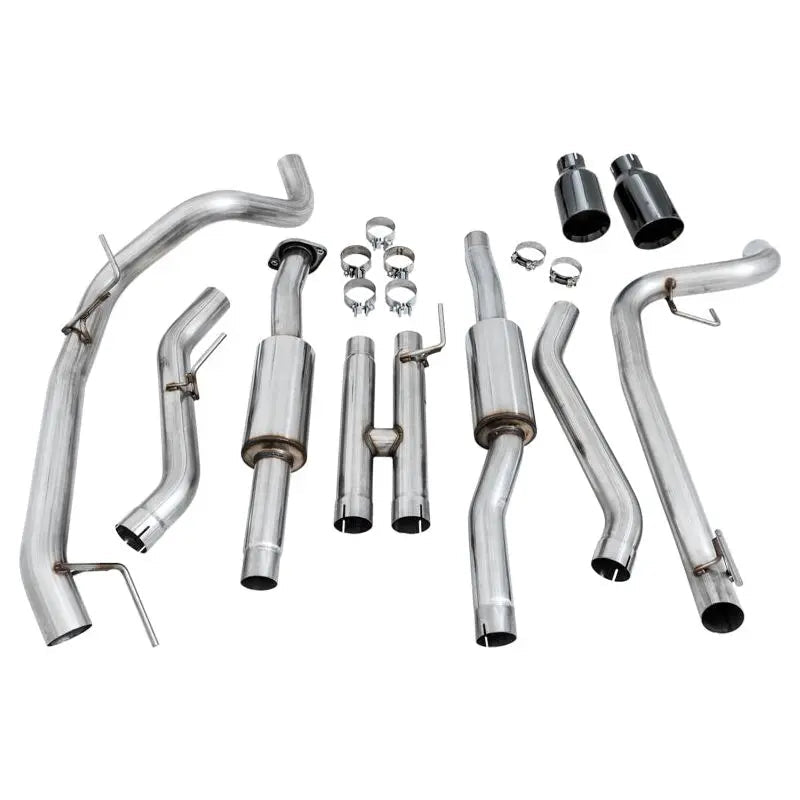AWE Tuning 2017+ Ford Raptor 0 FG Performance Exhaust System - w/ Diamond Black Tips - Get it from Bo