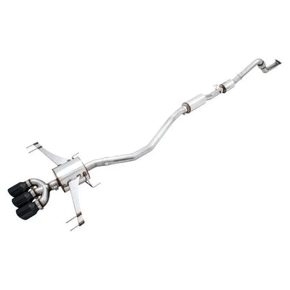 AWE Tuning 2017+ Honda Civic Type R Touring Edition Exhaust w/Front & Mid Pipe - Diamond Blk Tips NP Motorsports