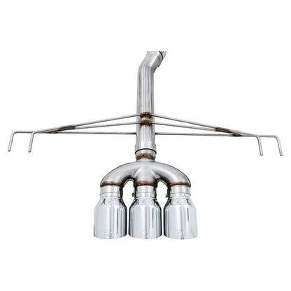 AWE Tuning 2017+ Honda Civic Type R Track Edition Exhaust w/Front Pipe & Triple Chrome Silver Tips NP Motorsports