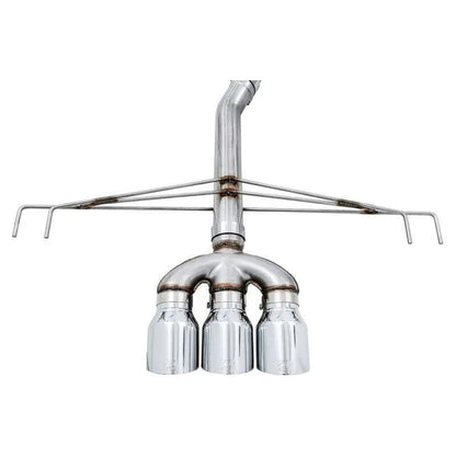 AWE Tuning 2017+ Honda Civic Type R Track Edition Exhaust w/Front Pipe & Triple Chrome Silver Tips - Get it from Bo
