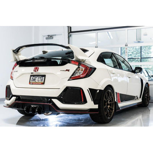 AWE Tuning 2017+ Honda Civic Type R Track Edition Exhaust w/Front Pipe & Triple Diamond Black Tips NP Motorsports