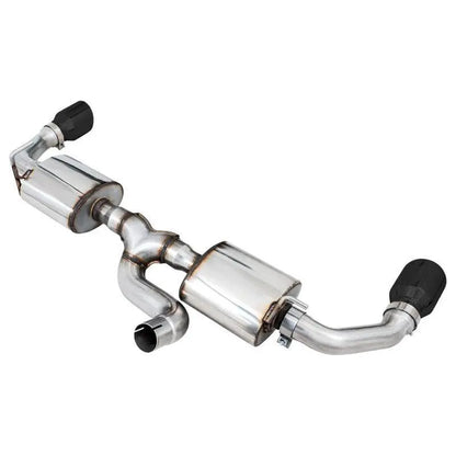 AWE Tuning 2018+ Jeep Wrangler JL/JLU Tread Edition Axle-Back Dual Exhaust - Diamond Black Tips NP Motorsports