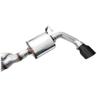 AWE Tuning 2018+ Jeep Wrangler JL/JLU Tread Edition Axle-Back Dual Exhaust - Diamond Black Tips NP Motorsports