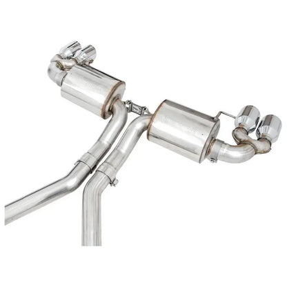 AWE Tuning 2019+ BMW M340i (G20) Non-Resonated Touring Edition Exhaust - Quad Chrome Silver Tips NP Motorsports