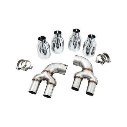 AWE Tuning 2019+ BMW M340i (G20) Non-Resonated Touring Edition Exhaust - Quad Chrome Silver Tips NP Motorsports