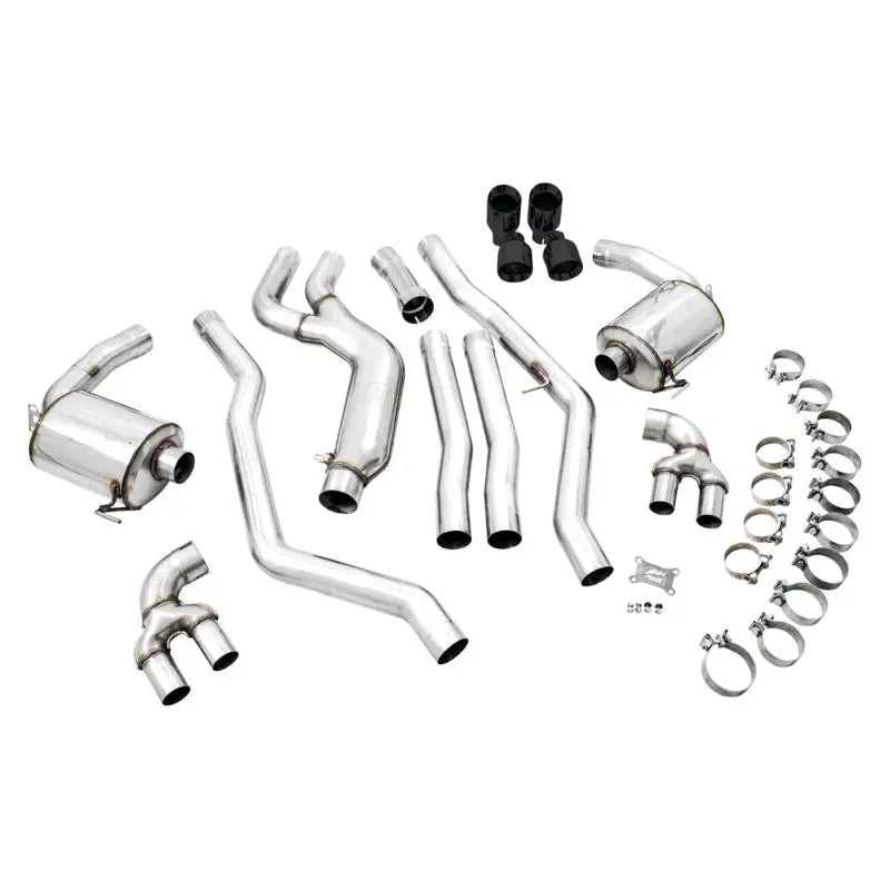 AWE Tuning 2019+ BMW M340i (G20) Non-Resonated Touring Edition Exhaust - Quad Diamond Black Tips - Get it from Bo