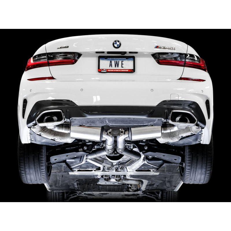 AWE Tuning 2019+ BMW M340i (G20) Non-Resonated Touring Edition Exhaust (Use OE Tips) NP Motorsports