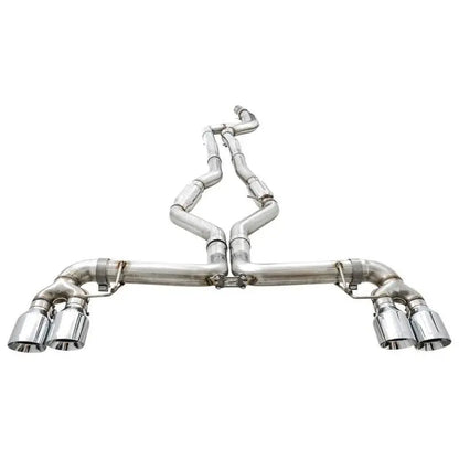 AWE Tuning 2019+ BMW M340i (G20) Track Edition Exhaust - Quad Chrome Silver Tips NP Motorsports