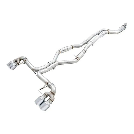 AWE Tuning 2019+ BMW M340i (G20) Track Edition Exhaust - Quad Chrome Silver Tips - Get it from Bo