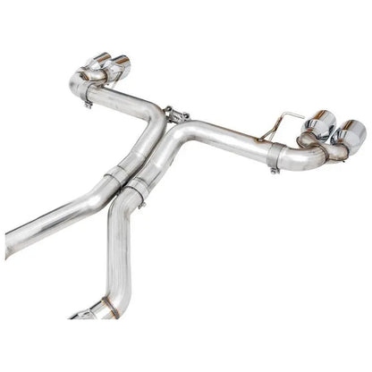 AWE Tuning 2019+ BMW M340i (G20) Track Edition Exhaust - Quad Chrome Silver Tips NP Motorsports