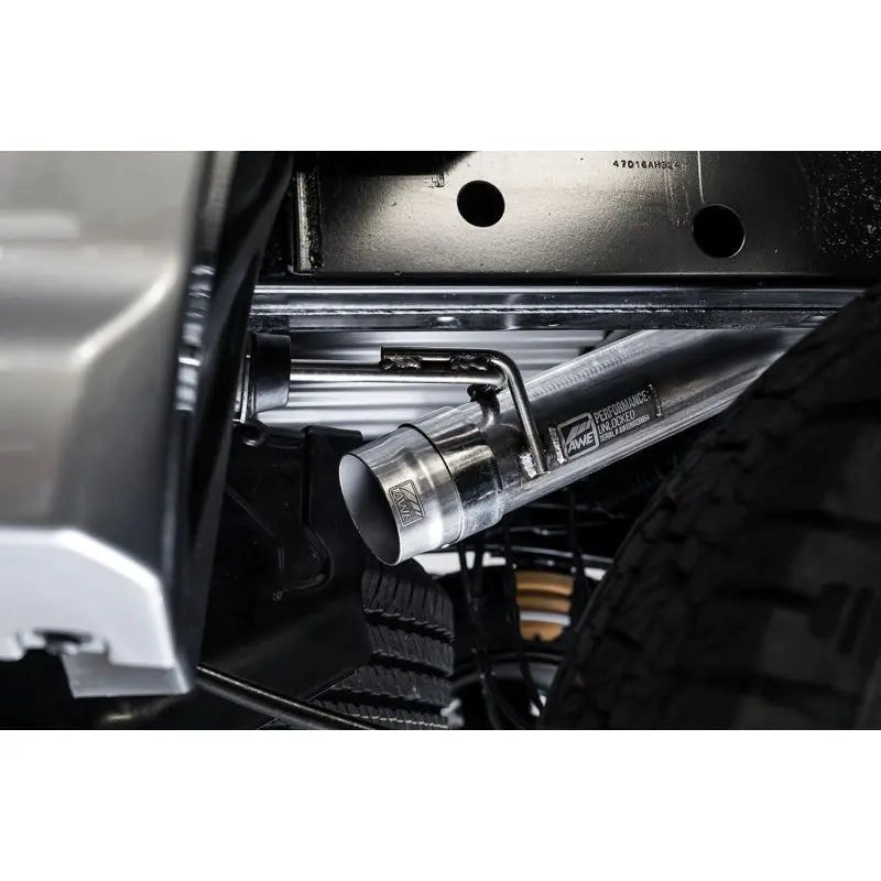 AWE Tuning 2019+ Ford Ranger 0FG Performance Exhaust System w/Diamond Black Tips & Rock Guard - Get it from Bo