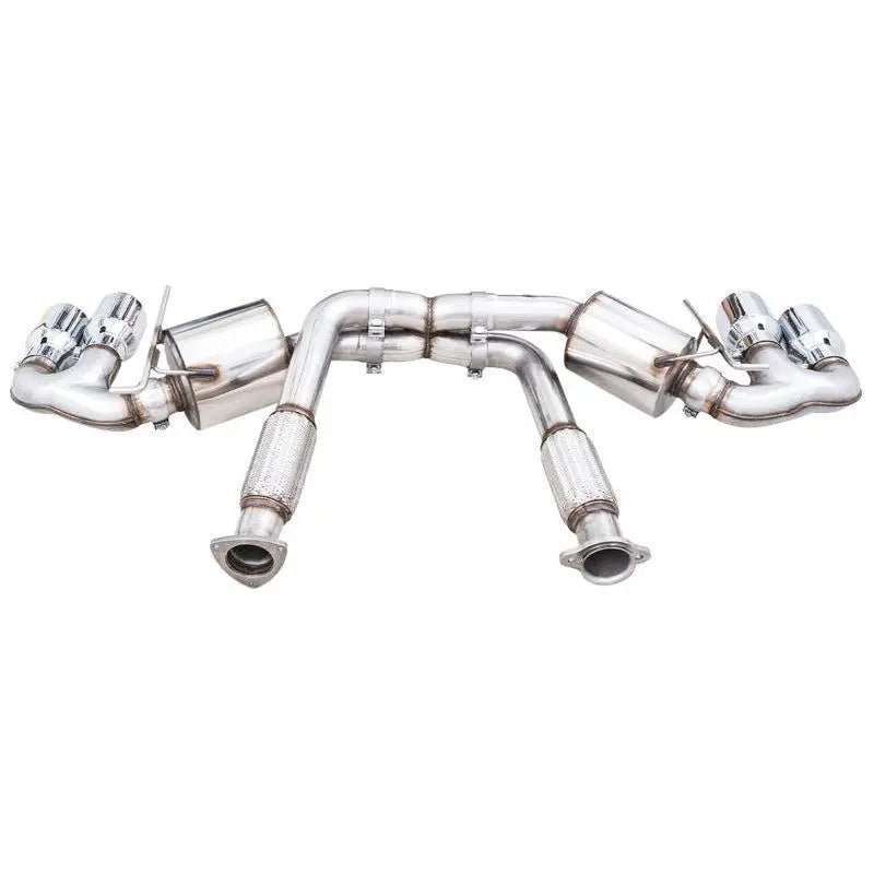 AWE Tuning 2020 Chevrolet Corvette (C8) Touring Edition Exhaust - Quad Chrome Silver Tips - Get it from Bo
