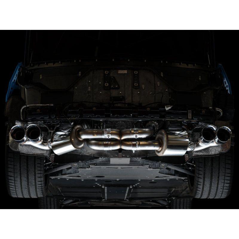 AWE Tuning 2020 Chevrolet Corvette (C8) Touring Edition Exhaust - Quad Chrome Silver Tips NP Motorsports