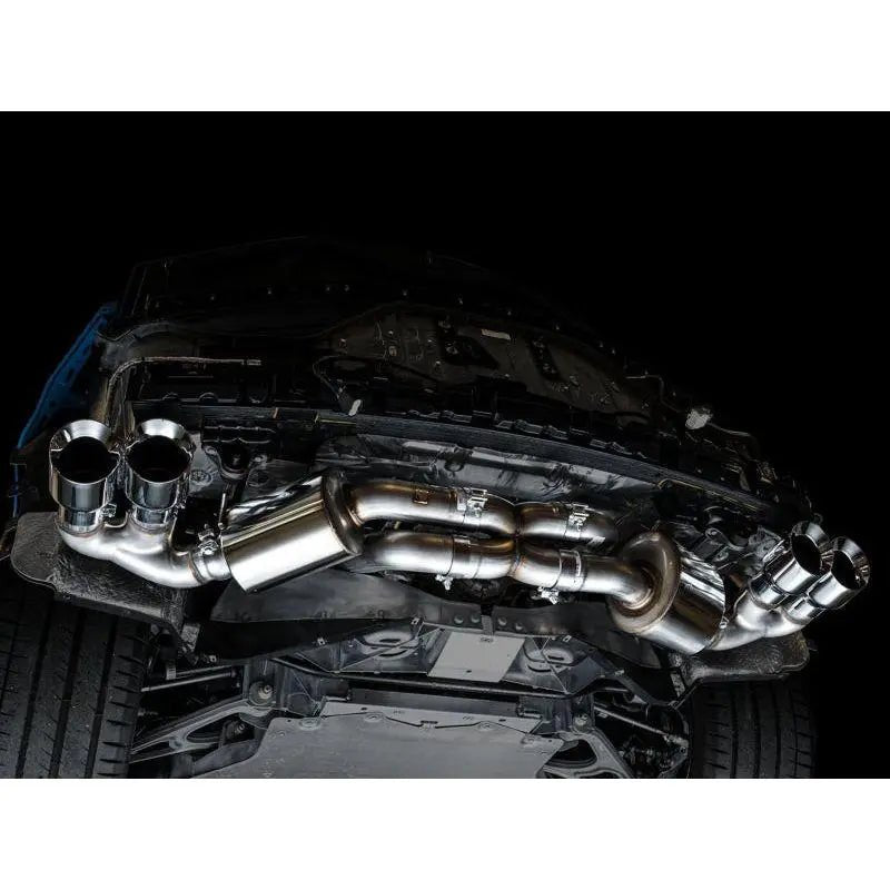AWE Tuning 2020 Chevrolet Corvette (C8) Touring Edition Exhaust - Quad Chrome Silver Tips - Get it from Bo