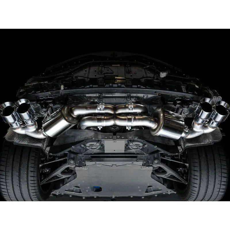 AWE Tuning 2020 Chevrolet Corvette (C8) Touring Edition Exhaust - Quad Chrome Silver Tips - Get it from Bo