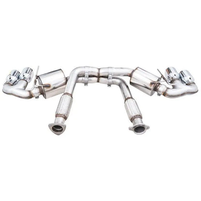 AWE Tuning 2020 Chevrolet Corvette (C8) Touring Edition Exhaust - Quad Chrome Silver Tips NP Motorsports