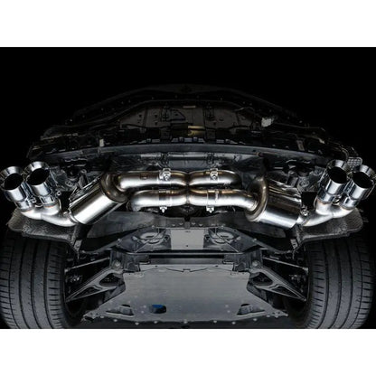 AWE Tuning 2020 Chevrolet Corvette (C8) Touring Edition Exhaust - Quad Chrome Silver Tips NP Motorsports