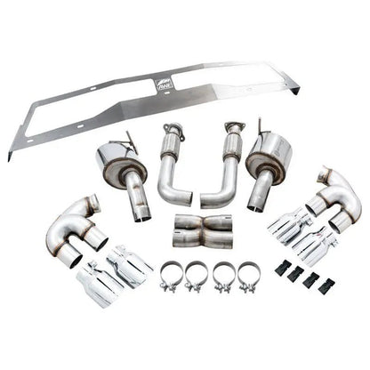 AWE Tuning 2020 Chevrolet Corvette (C8) Touring Edition Exhaust - Quad Chrome Silver Tips - Get it from Bo