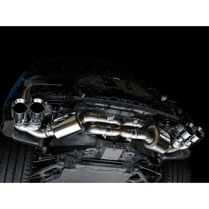 AWE Tuning 2020 Chevrolet Corvette (C8) Touring Edition Exhaust - Quad Chrome Silver Tips NP Motorsports