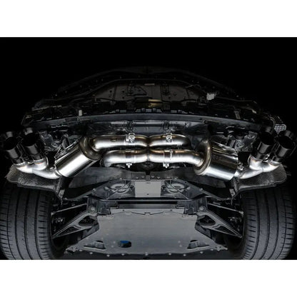 AWE Tuning 2020+ Chevrolet Corvette (C8) Touring Edition Exhaust - Quad Diamond Black Tips - Get it from Bo