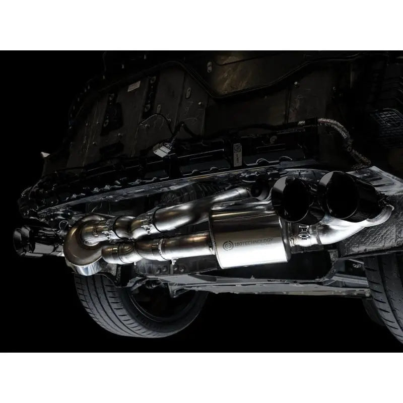 AWE Tuning 2020+ Chevrolet Corvette (C8) Touring Edition Exhaust - Quad Diamond Black Tips - Get it from Bo