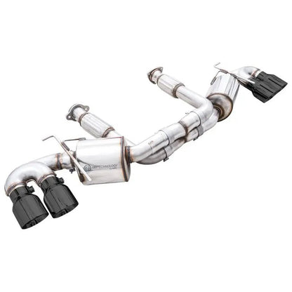 AWE Tuning 2020+ Chevrolet Corvette (C8) Touring Edition Exhaust - Quad Diamond Black Tips - Get it from Bo