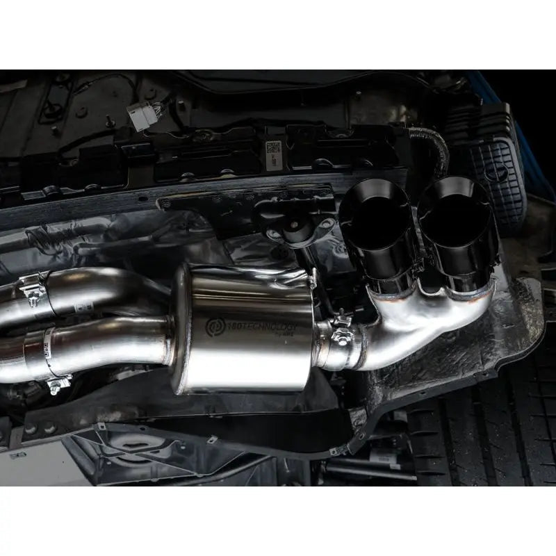 AWE Tuning 2020+ Chevrolet Corvette (C8) Touring Edition Exhaust - Quad Diamond Black Tips - Get it from Bo