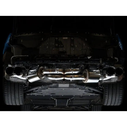 AWE Tuning 2020+ Chevrolet Corvette (C8) Touring Edition Exhaust - Quad Diamond Black Tips - Get it from Bo