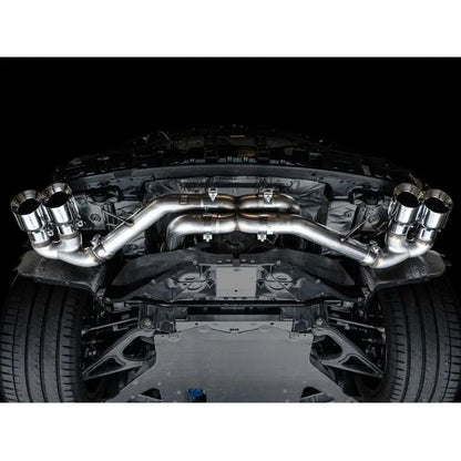 AWE Tuning 2020 Chevrolet Corvette (C8) Track Edition Exhaust - Quad Chrome Silver Tips NP Motorsports