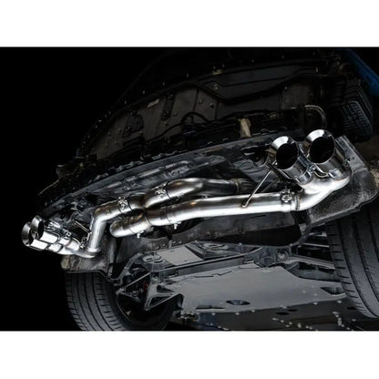 AWE Tuning 2020 Chevrolet Corvette (C8) Track Edition Exhaust - Quad Chrome Silver Tips NP Motorsports