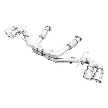 AWE Tuning 2020 Chevrolet Corvette (C8) Track Edition Exhaust - Quad Chrome Silver Tips NP Motorsports