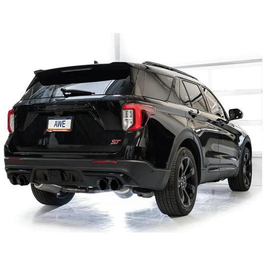 AWE Tuning 2020+ Ford Explorer ST Touring Edition Exhaust w/ Diamond Black Tips - Get it from Bo