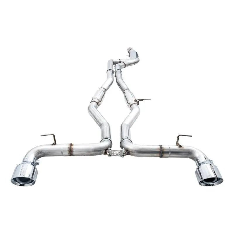 AWE Tuning 2020 Toyota Supra A90 Track Edition Exhaust - 5in Chrome Silver Tips - Get it from Bo