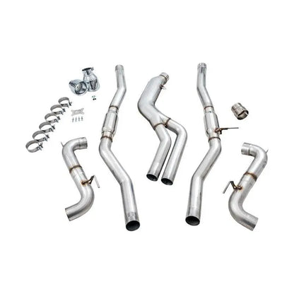 AWE Tuning 2020 Toyota Supra A90 Track Edition Exhaust - 5in Chrome Silver Tips NP Motorsports