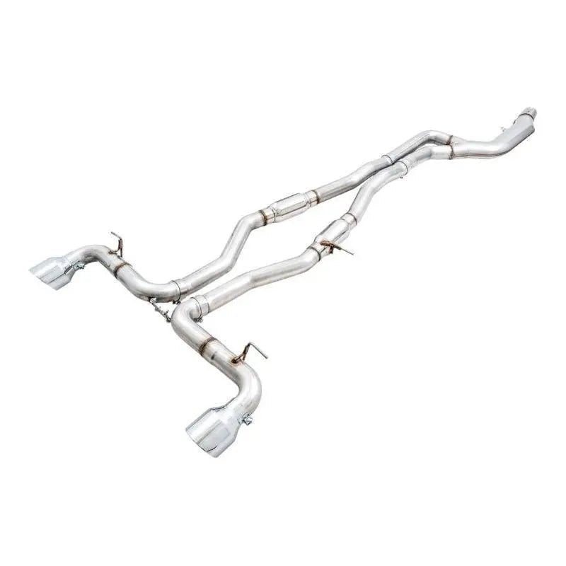 AWE Tuning 2020 Toyota Supra A90 Track Edition Exhaust - 5in Chrome Silver Tips - Get it from Bo