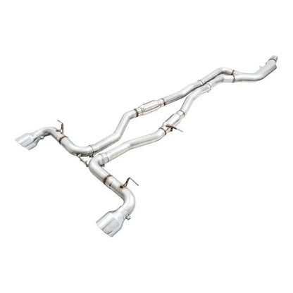 AWE Tuning 2020 Toyota Supra A90 Track Edition Exhaust - 5in Chrome Silver Tips - Get it from Bo