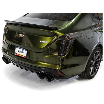 AWE Tuning 2021+ Cadillac CT4-V Blackwing SwitchPath Exhaust - Diamond Black Tips - Get it from Bo