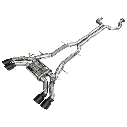 AWE Tuning 2021+ Cadillac CT4-V Blackwing SwitchPath Exhaust - Diamond Black Tips - Get it from Bo