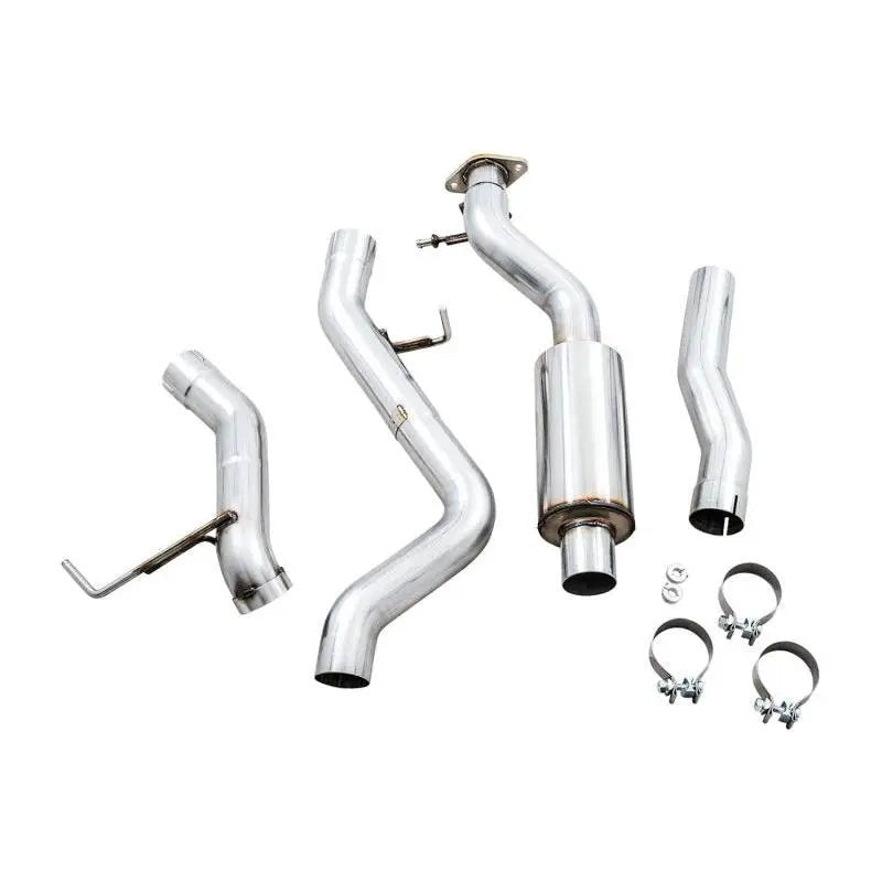 AWE Tuning 2021+ Ford Bronco 0FG Exhaust (No Tips) w/ Bash Guard - Get it from Bo