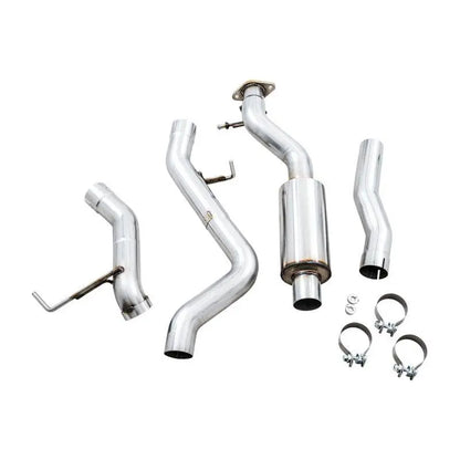AWE Tuning 2021+ Ford Bronco 0FG Exhaust (No Tips) w/ Bash Guard NP Motorsports