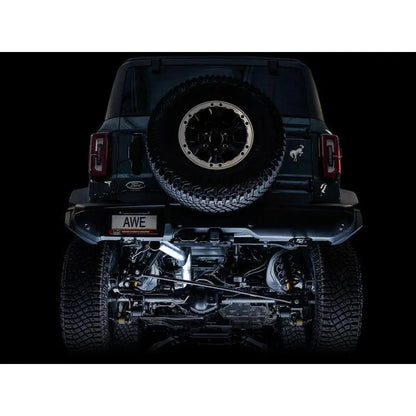 AWE Tuning 2021+ Ford Bronco 0FG Exhaust (No Tips) w/ Bash Guard - Get it from Bo